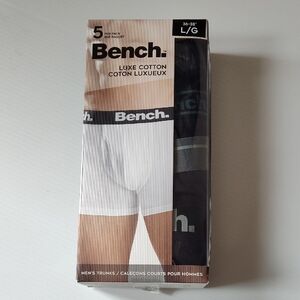 Bench Men's Luxe Cotton Boxer Briefs - Black and White